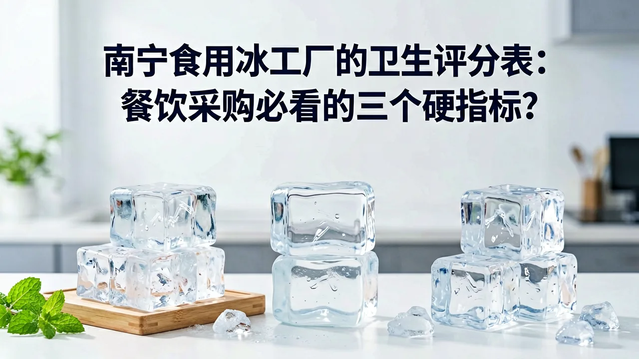 南宁食用冰工厂的卫生评分表:餐饮采购必看的三个硬指标
